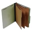 S J Paper S61851 S J Paper Std 3" Expansion Classification Folder, Legal, 8-Section, Green, 10/Bx