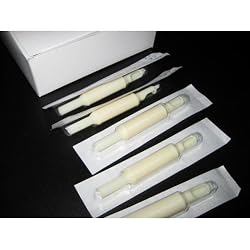 (50) X STERILIZED ASSORTED (ROUNDS/MAGS/FLATS) TUBES WITH GRIPS 5/8"