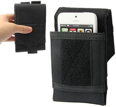 Black Cool Universal Army Camo Bag Belt Loop Hook Cover Holster Pouch Tactical Mountaineering Multifunction Case for Samsung Smart Mobile Phones (Samsung Galaxy Grand 2 G7102 G7106, #2)