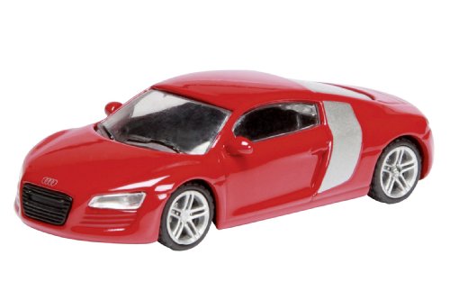 Dickie-Schuco 452584500 - Schuco - Audi R8, rot 1:87 Vitrine mit Touchbox, Kennzeichen: F&Uuml; - SC 172