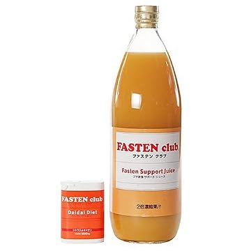 ファステンクラブ【プチ断食サポートジュース 1,000ml・だいだいダイエット 30g（250mg×120粒）】