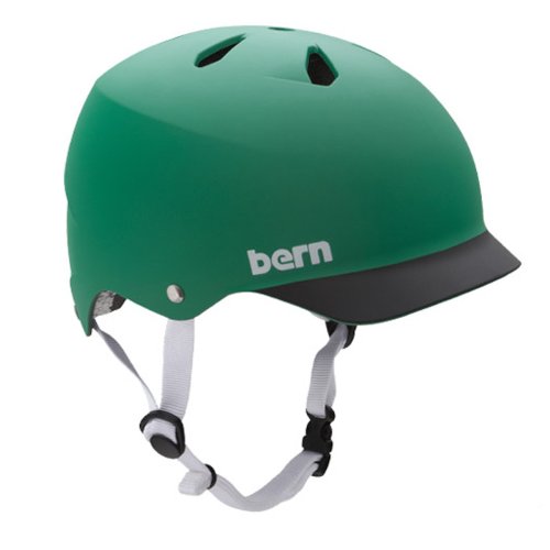 Bern Watts Helmet Matte Green Black Brim, XL