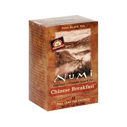 Numi Organic Tea Chinese Breakfast, Full Leaf Black Tea in Teabags, 18-Count Box (Pack of 6)