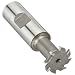 Niagara Cutter TS109 T-Slot Shank Type Cutter, High Speed Steel, Uncoated (Bright), Weldon Shank, 10 Helix Angle, 1" Cutter Diameter, 8 Tooth, 1/8" Width
