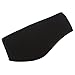 Alaska Bear® Sports Headband Outdoor Winter Headband Running Headwear Sports Sweatband Ear Warmer Head Wrap Unisex Double-Layer Fleece Headband, One Size (Black)