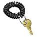Securit Wrist Key Coil Wearable Key Organizer, Flexible Coil, Black (04995)