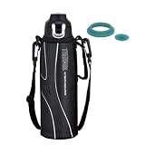 THERMOS 【Amazon.co.jp限定・交換用パッキンセット付】 真空断熱スポーツボトル 1.5L ブラック FFF-1500F BK