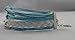 Vintage Silver Infinite Best Friend Owl Karma Bracelet Blue Knit Rope Handmade