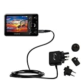 International Wall / AC Charger for the Creative Zen 2GB - Gomadic Brand w/ TipExchange Technology