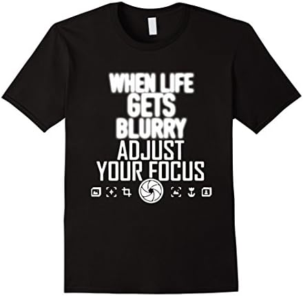 Men's Adjust Your Focus Tshirt - Photographer Tshirt XL Black