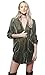 CA Mode Women's Velvet Micro Mini Shirt Dress Top Blouse Tunic