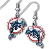 Miami Dolphins Dangle Earrings