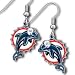 Miami Dolphins Dangle Earrings