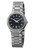 Baume & Mercier Women's A8716 Riviera Black Dial Diamond Watch