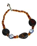 Handmade Tiger Eye Faceted Necklace, 'Smoky Golden Tiger Eye'