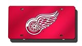 NHL Detroit Red Wings License Plate Cover (Red)