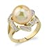 Golden Pearl & Diamond Nova Ring