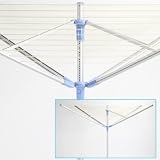 Moerman Legacy 4 Arm Umbrella Style Outdoor Clothes Dryer 197 ft