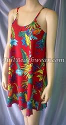Sundress: Parrots on Red