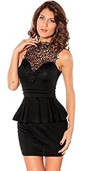 Sexy Lace   Dress With Ruffles