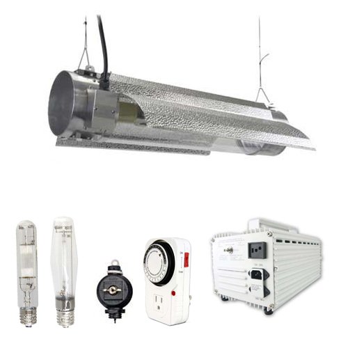 Virtual Sun VS400CRMS 400 Watt HPS MH Grow Light Tube Reflector Hood Magnetic Kit