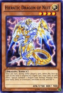 Yu-Gi-Oh! - Hieratic Dragon of Nuit (GAOV-EN018) - Galactic Overlord - 1st Edition - Common
