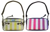 Longchamp Lime Fuschia Multicolored Striped Shoulder Bag 2735-080
