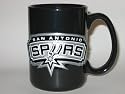 SAN ANTONIO SPURS 15 oz. Ceramic COFFEE MUG with Pewter Team Logo