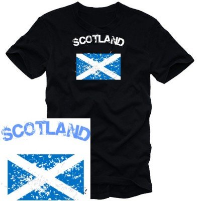 Coole Fun T-Shirts SCOTLAND t-shirt SCHOTTLAND, schwarz, Gr&ouml;sse: XXXL Preisvergleich