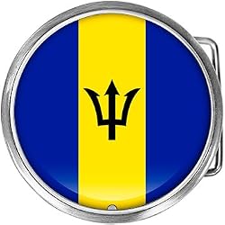 Barbados Flag Belt Buckle