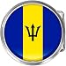 Barbados Flag Belt Buckle