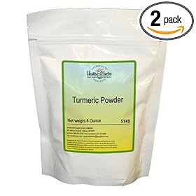 Alternative Health & Herbs Remedies Tumeric Powder, 8-Ounce Bags (Pack of 2)