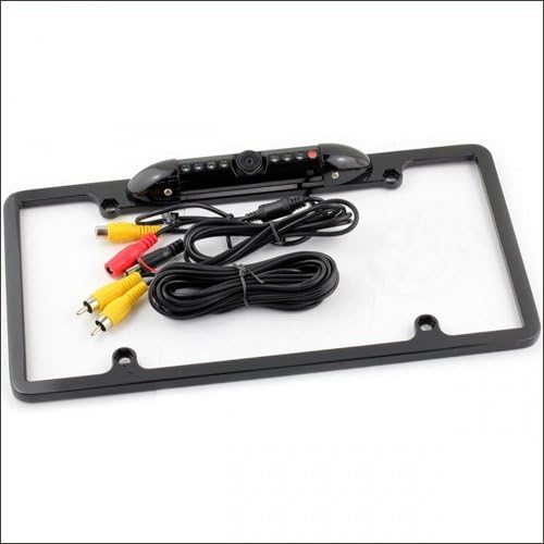 Tontek Car Rear View Backup Camera 8 IR Night Vision US License Plate Frame CMOS