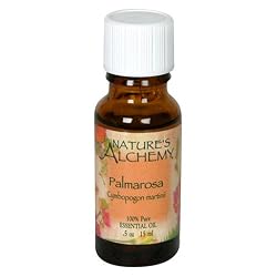 Nature's Alchemy Essential Oil, Palmarosa (Cymbopogon Martinii), 0.5 oz (15 ml) (Pack of 3)