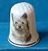 Porcelain China Collectable Thimble -- Yorkshire Terrier Dog