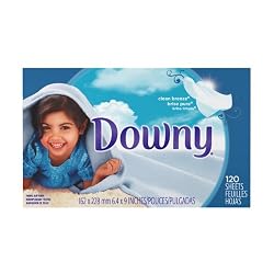 Downy Fabric Softener Sheets, Clean Breeze Scent, 120-Count Boxes (Pack of 3)