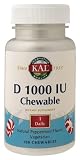 KAL - D 1000 Iu / Peppermint Flavor, 100 chewable tablets Chewable Tablets chewable tablets