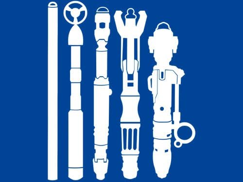Sonic Screwdriver - Doctor Who - White - Vinyl Decal