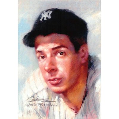 Professionally Framed Joe DiMaggio New York Yankees Clipper poster print - 13x19 with RichAndFramous Black Wood Frame