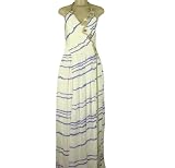 Kai Milla Artisan Stripe Alexander Gown White/Amethyst 6