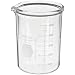 Kimble Kimax 14005-600 Glass Heavy-Duty Low Form Beaker with Double Capacity Scale, 50-500mL Graduation Interval, 600mL Capacity, 50mL Graduation, White (Pack of 6)