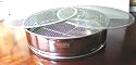 4pc Soil Sieve Set, Stainless Steel 12" diameter