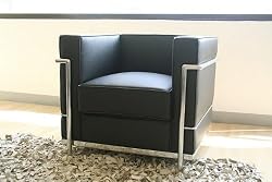Wholesale Interiors 610-Chair-Black Le Corbusier Petite Chair in Black,