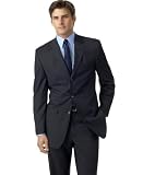 Calvin Klein Jackets, 3-Button Blue/Grey Wool