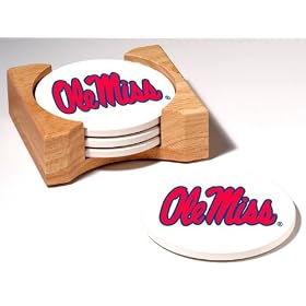 University of Mississippi Ole Miss Rebels Coasters by 