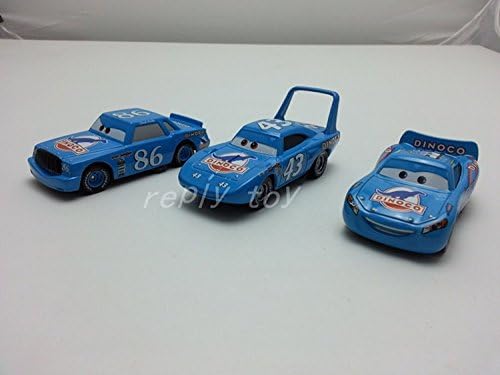 Pixar Cars Dinoco MaiKun &amp; No.86 Chick Hicks &amp; King No.43 Metal Diecast Toys Cars