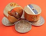 Round Solid Brass Two Hole Pencil Sharpener