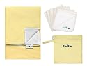 Fuzzibunz Cloth Diaper Travel Tote, Wonder Wipes, and Change Pad Set-Buttercream Color