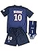 2015/2016 PSG PARIS SAINT GERMAIN HOME IBRAHIMOVIC 10 FOOTBALL SOCCER KIDS JERSEY & SHORT