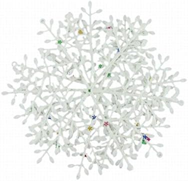 Honor2008 Newest Hot Sale 15cm Plastic Christmas Snowflake Window Glass Decoration Pendant Accessories
